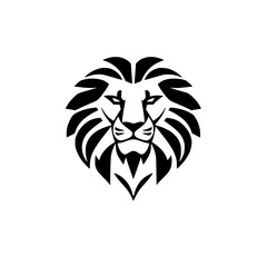 Majestic Lion Head: A Powerful Symbol of Strength and Royalty.  Perfect for logos, designs, and representing power and leadership.