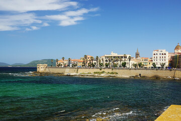 Fototapeta premium Old town of Alghero, Sardinia, Italy 