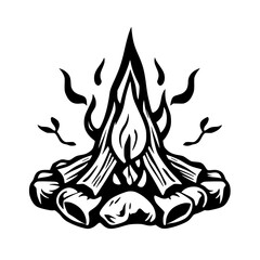 Campfire Night: A Cozy Gathering Around the Embers. Perfect for Adventure, Relaxation, and Storytelling under the Stars.