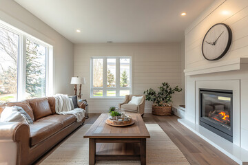Cozy living room with modern design