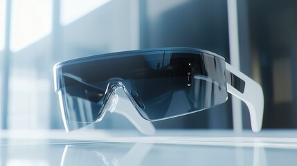 Highlighting the cutting-edge design of these smart glasses, which dynamically transition between clear and tinted lenses while displaying notifications