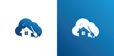 Home Cleaning Services Logo Design Vector