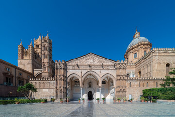 Metropolitan Cathedral of the Assumption of Virgin Mary in Palermo (Cattedrale di Palermo), church of the Arab-Norman route in Sicily, Italy	