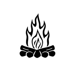 Campfire Night: A Cozy Bonfire Under the Stars. Perfect for Camping, Hiking, and Outdoor Adventures.