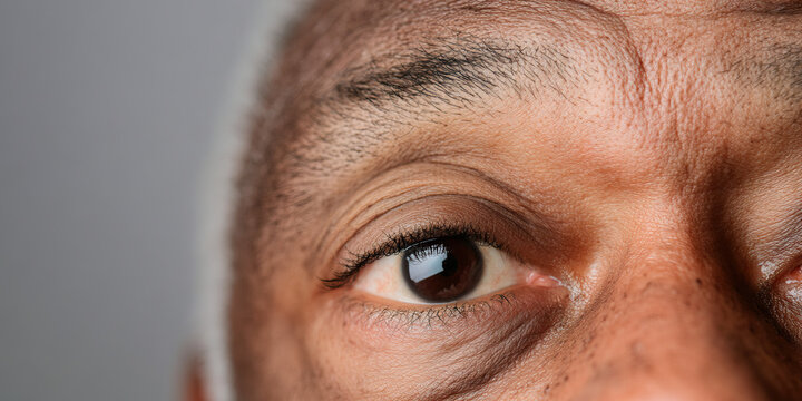 Close-up of a Person's Eye and Facial Features