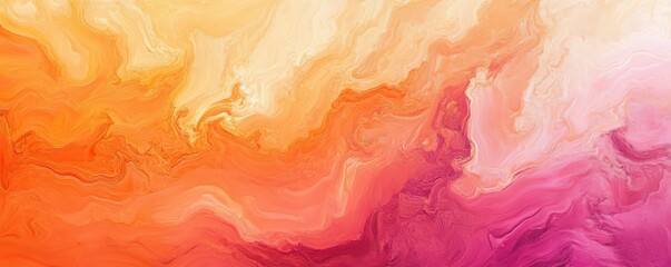Abstract swirling warm tones in vibrant orange and pink hues
