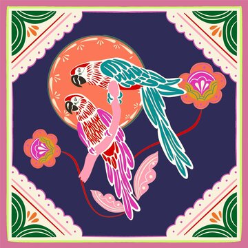 Pattern seamless print fashion textile design tropical floral flower stripe geometric abstract