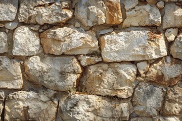 Image of Old grey antique cobble stone wall. Texture for background usage