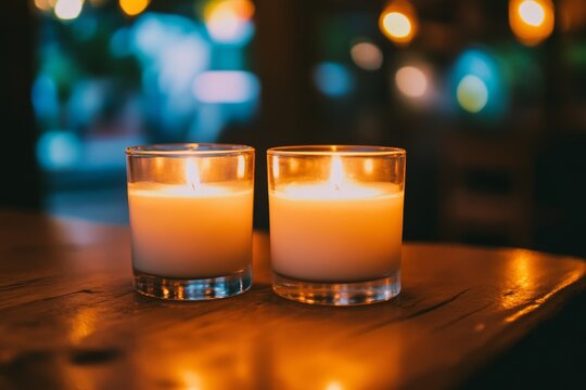 A vigil of candlelight honors the deceased, lit by warm flames and poignant tributes in front of a somber setting