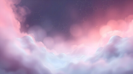 Dramatic Twilight Sky with Colorful Clouds &ndash; A Serene Yet Moody Landscape.