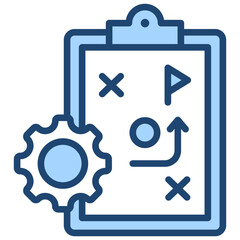 Tactics Blue Icon