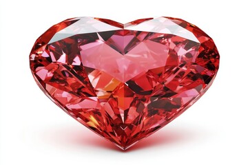Fototapeta premium A glossy red heart with room for text, ideal for Saint Valentine's Day cards or sincere love messages
