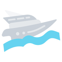Yacht Flat Icon