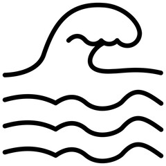 Wave Outline Icon