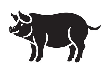 Pig Vector Silhouette