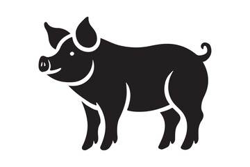 Pig Vector Silhouette