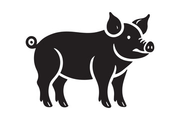 Pig Vector Silhouette
