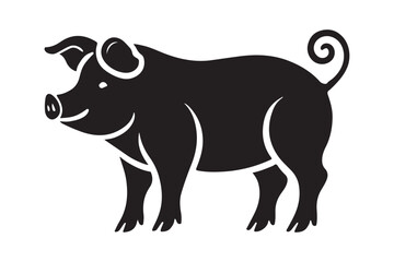 Pig Vector Silhouette