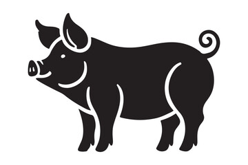 Pig Vector Silhouette
