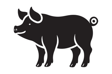 Pig Vector Silhouette