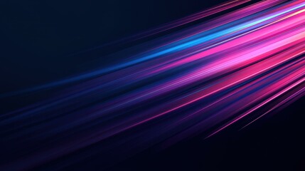 Experience highspeed motion with dynamic light trails in a dark, futuristic abstract design, perfect for posters.