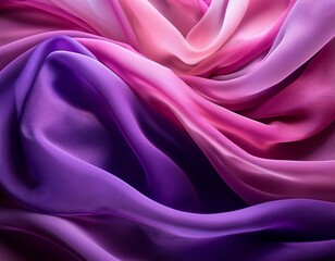 Obraz premium smooth elegant purple and pink veil forming a beautiful abstract background ideal for fashion and luxury projects