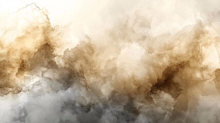 Obraz premium Light dusty soft pastel color shade Brown sepia beige gray white abstract watercolor background