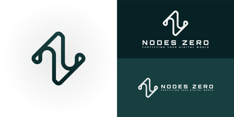 The dynamic logo design creatively intertwines the initials N and Z, creating a unique and visually striking symbol that evokes a sense of security, protection, and interconnectedness.
