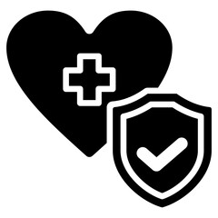 Obraz premium Health Glyph Icon