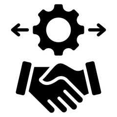 Cooperation Glyph Icon