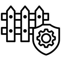 Boundaries Outline Icon