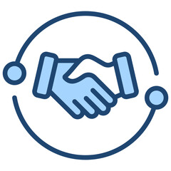 Collaboration Blue Icon