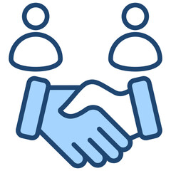 Partnership Blue Icon