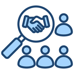Partner Selection Blue Icon