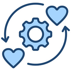 Reciprocity Blue Icon