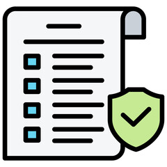 Terms Outline Color Icon