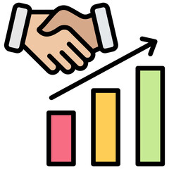 Collaboration Development Outline Color Icon