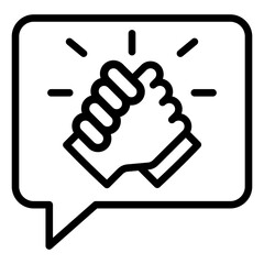 Support Outline Icon