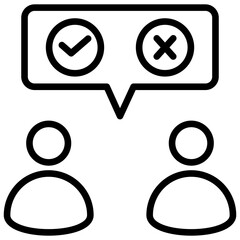 Joint Decision Making Outline Icon