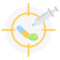 Therapeutic Target Flat Icon