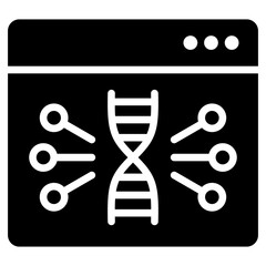 Functional Genomic Glyph Icon