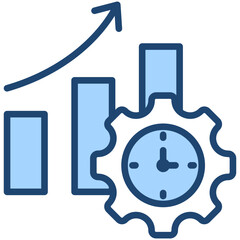 Productivity Blue Icon