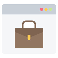 Digital Workspace Flat Icon