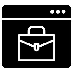 Digital Workspace Glyph Icon