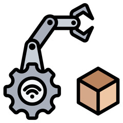 Cyber Outline Color Icon