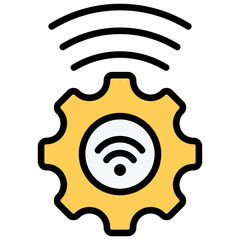 Smart Sensors Outline Color Icon