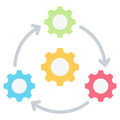 Integration Flat Icon