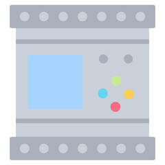 Programmable Logic Controller Flat Icon