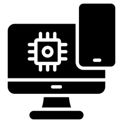 Fototapeta premium Smart Devices Glyph Icon