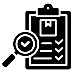 Quality Control Glyph Icon